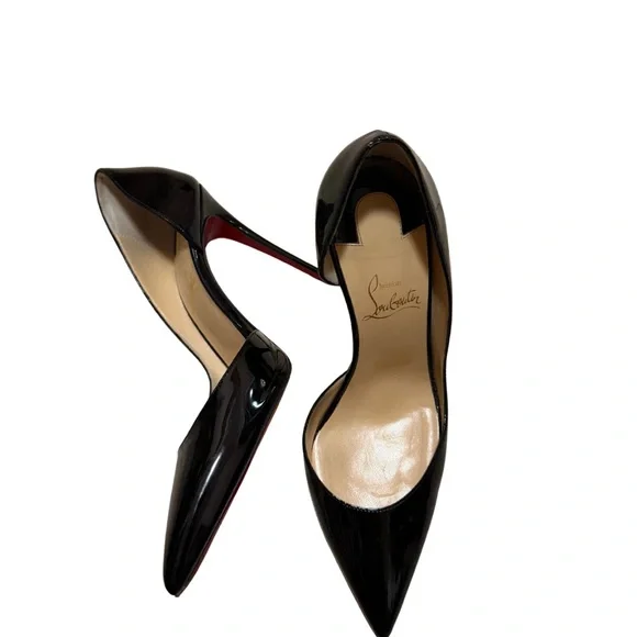 Christian Louboutin Black Glossy Heels - Picture 2 of 3